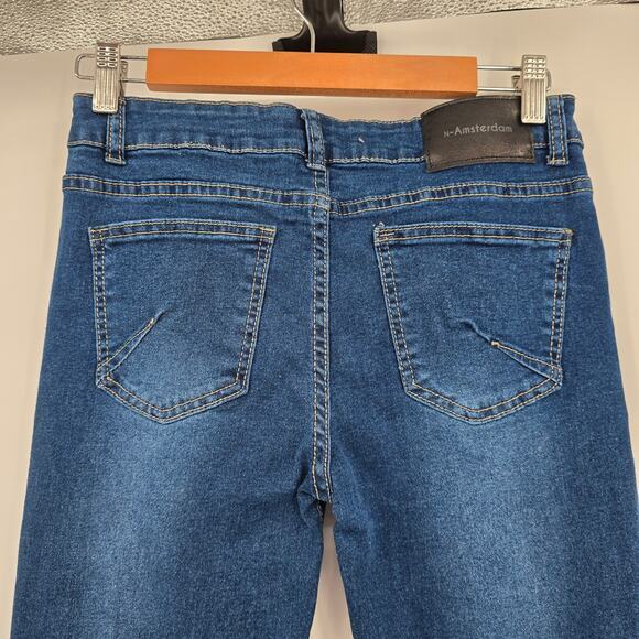 N-Amsterdam Girls Stretch Skinny Leg Dark Wash Jeans Size 14‎ - Picture 4 of 7